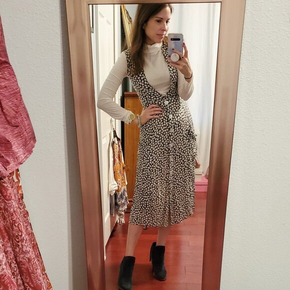 Faithfull the Brand Blohm midi dress - Azalea print US Size 2 - Picture 2 of 11